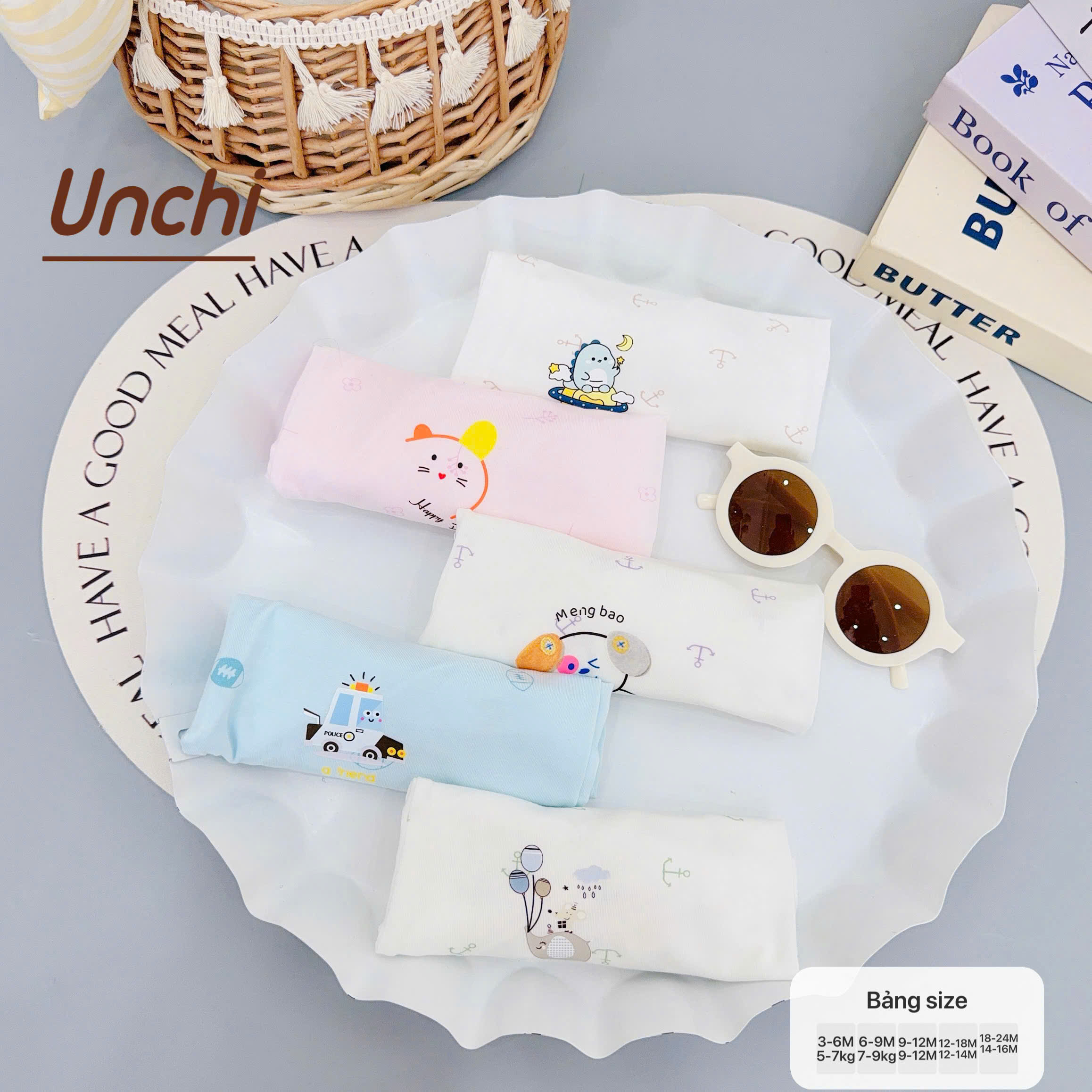 ( QLCU1 ) Combo 3 Quần Cộc Sơ Sinh Unchi Vải Pettit Mềm Mỏng Mát Cho Bé 3-9kg — ảnh 7