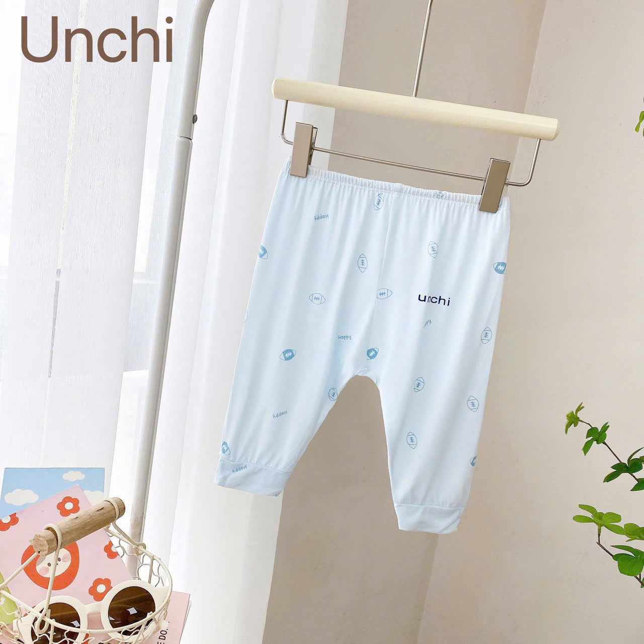 ( QLDU1 ) Combo 3 Quần Dài Sơ Sinh Unchi Vải Pettit Mềm Mịn Mát Có Đáp Đũng Cho Bé 0-9 Tháng — ảnh 3