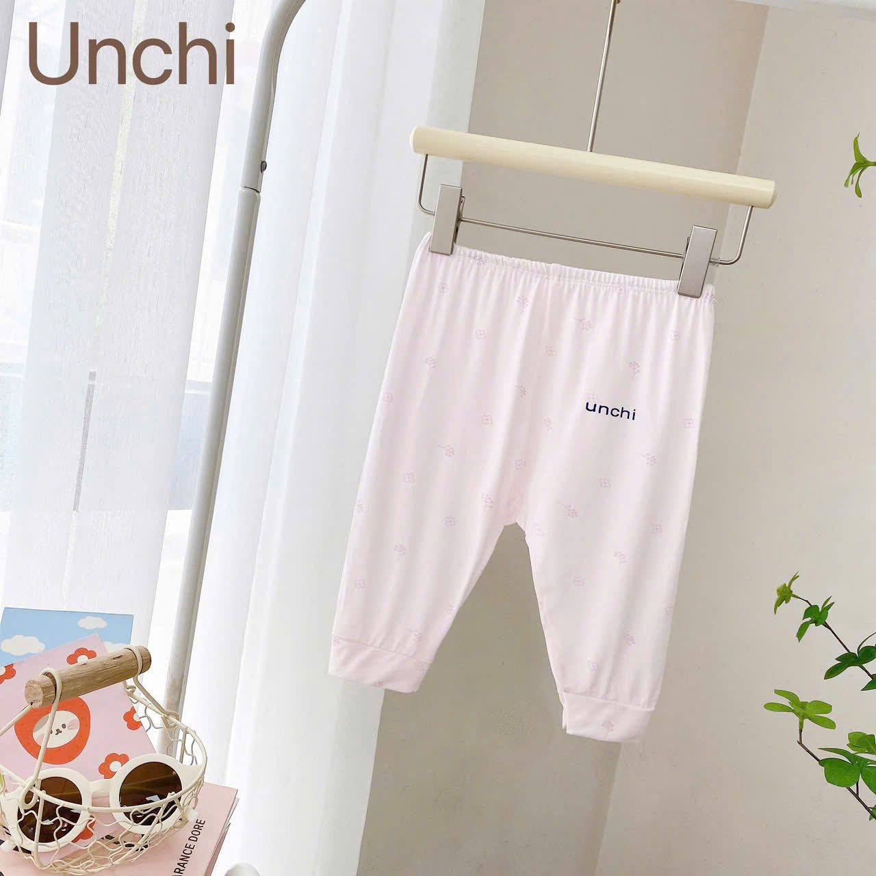 ( QLDU1 ) Combo 3 Quần Dài Sơ Sinh Unchi Vải Pettit Mềm Mịn Mát Có Đáp Đũng Cho Bé 0-9 Tháng — ảnh 4