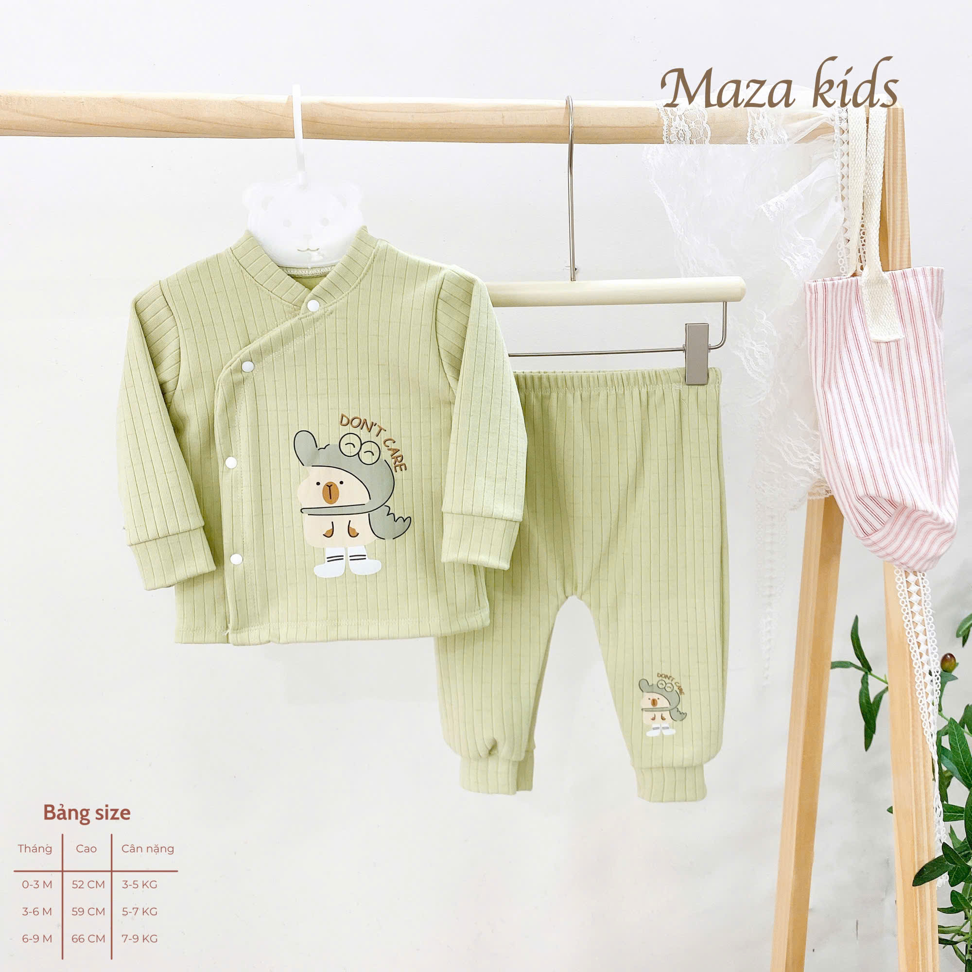 ( MD5 ) Bộ Dài Nỉ Tăm Maza kids Cho bé Sơ Sinh 0-9 Tháng dành cho bé 3-9kg — ảnh 4