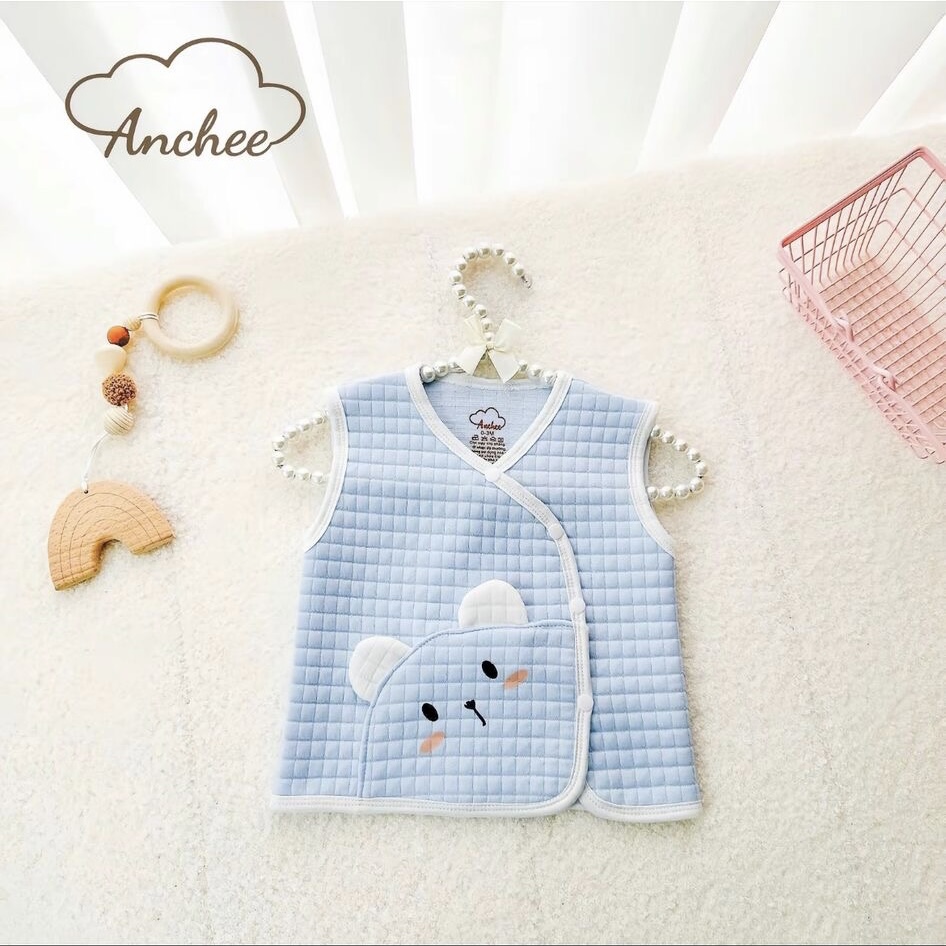 ( GA1 )Gile sơ sinh Phối Túi Anchee chất liệu vải Xốp Trần Bông mềm nhẹ, dày vừa cho bé 0-9 tháng — ảnh 5