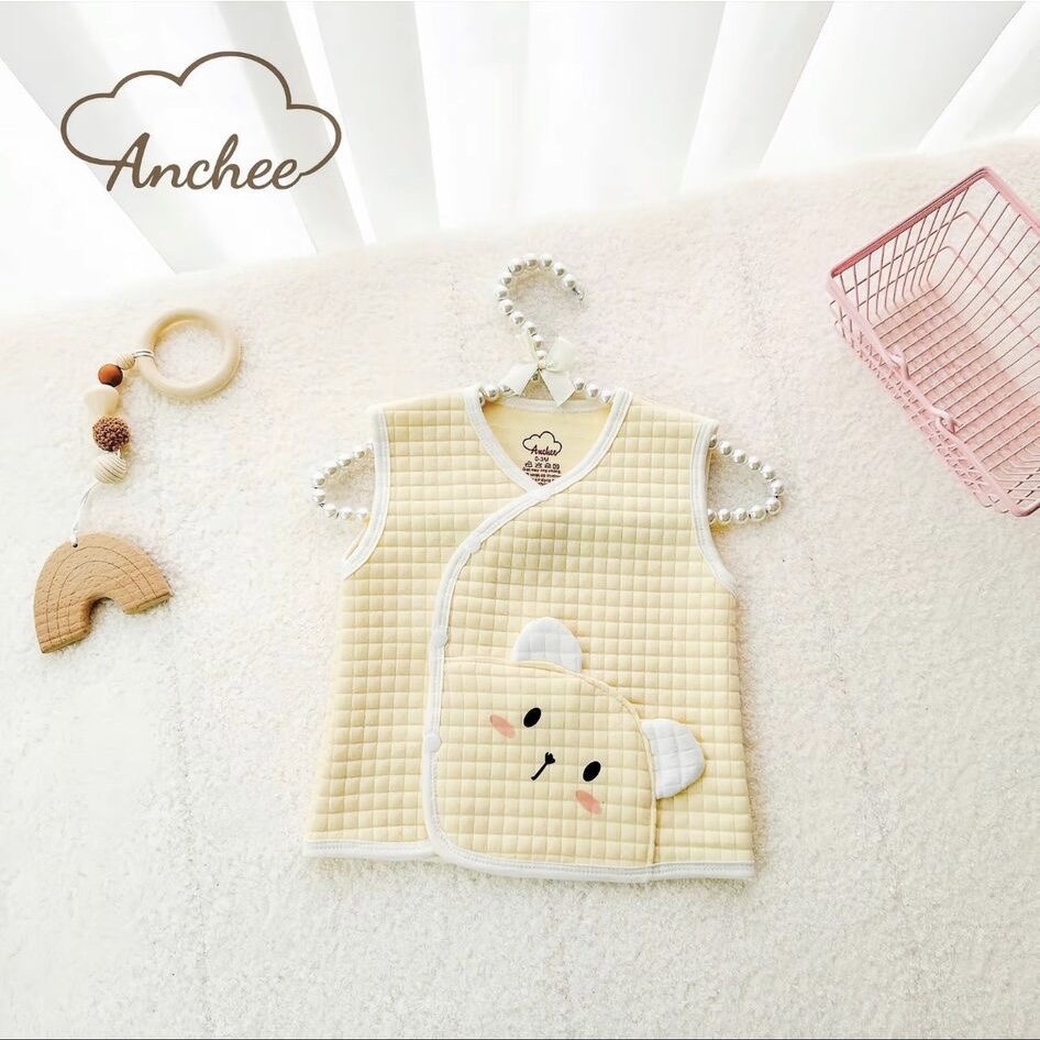 ( GA1 )Gile sơ sinh Phối Túi Anchee chất liệu vải Xốp Trần Bông mềm nhẹ, dày vừa cho bé 0-9 tháng — ảnh 8